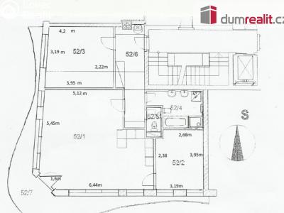 Pronájem bytu 3+KK Praha, Šlikova 313 č. 17