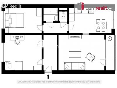 Prodej bytu 3+1 Ústí nad Labem, Brandtova 3280 č. 10