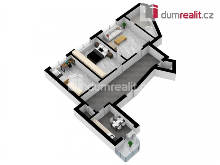 Prodej bytu 3+1 Ústí nad Labem, Žukovova 385 č. 2