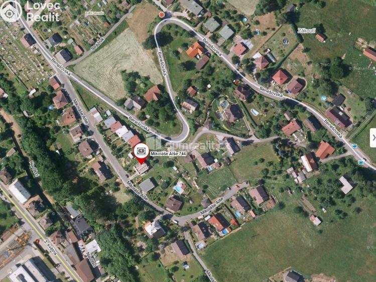 Prodej stavebního pozemku Semily, Mikoláše Alše 744 č. 3