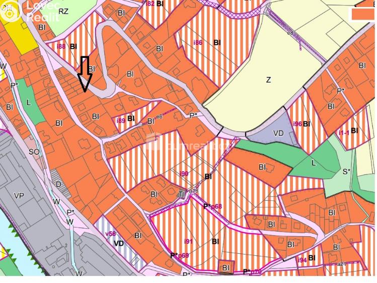 Prodej stavebního pozemku Semily, Mikoláše Alše 744 č. 4