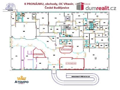Pronájem obchodního prostoru České Budějovice, Fr. Ondříčka 1162 č. 3