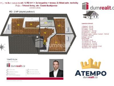 Prodej rodinného domu Trhové Sviny, Rejta 303 č. 34