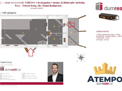 Prodej rodinného domu Trhové Sviny, Rejta 303 č. 63