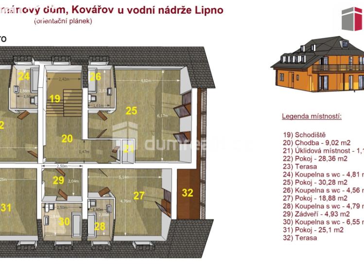 Prodej ubytovacího zařízení Frymburk č. 3