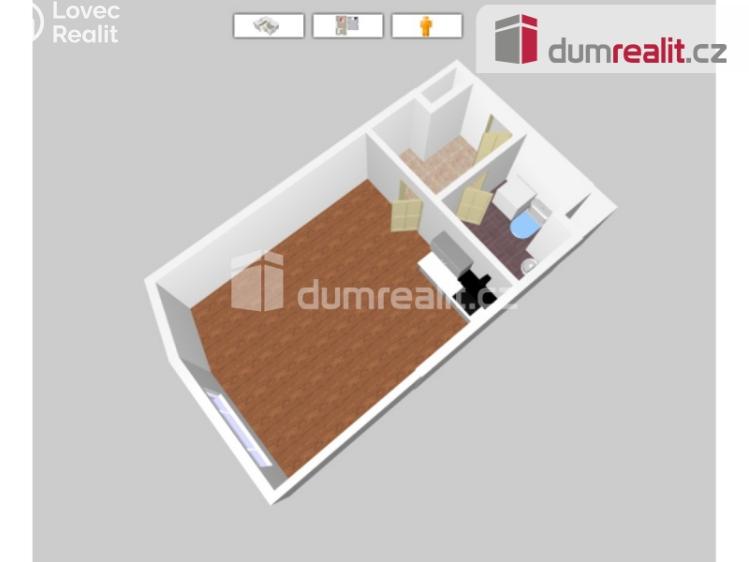 Pronájem bytu 1+KK Praha, Tupolevova 741 č. 32