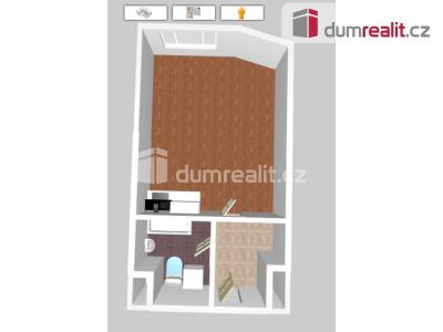 Pronájem bytu 1+KK Praha, Tupolevova 741 č. 12