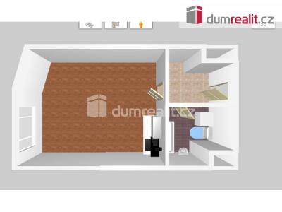 Pronájem bytu 1+KK Praha, Tupolevova 741 č. 33