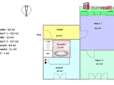 Pronájem bytu 2+1 Ostrov, Severní 1185 č. 15