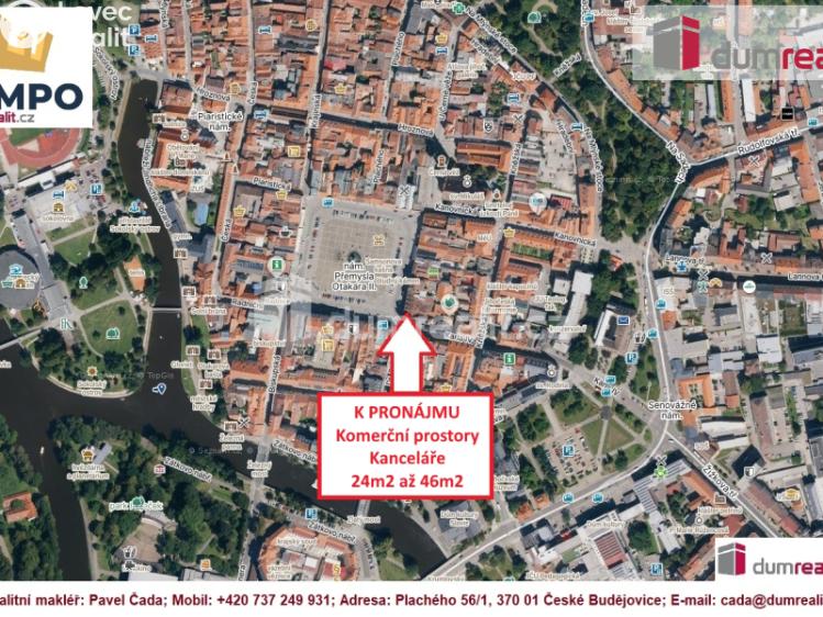 Pronájem kanceláře České Budějovice, Karla IV. 92 č. 3