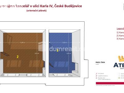 Pronájem kanceláře České Budějovice, Karla IV. 92 č. 6