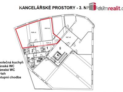 Pronájem kanceláře Praha, Holečkova 777 č. 6