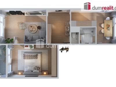 Prodej bytu 2+1 Ústí nad Labem, Střekovské nábřeží 861 č. 1