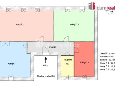 Pronájem bytu 3+1 Karlovy Vary, Bulharská 858 č. 24