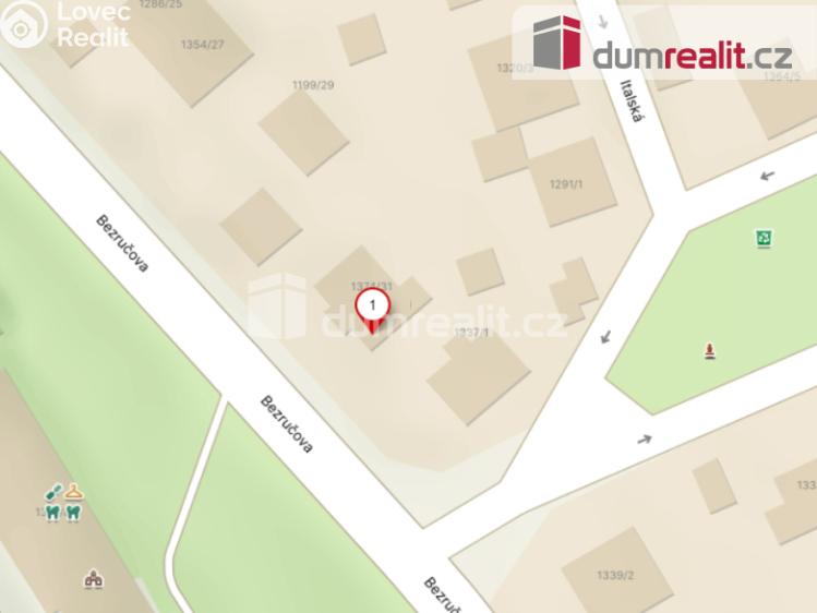 Pronájem bytu 1+KK Karlovy Vary, Bezručova 1374 č. 3