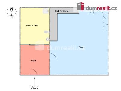 Pronájem bytu 1+KK Karlovy Vary, Bezručova 1374 č. 20