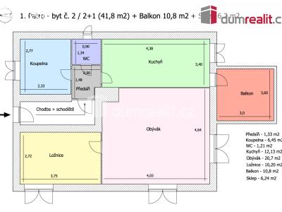 Pronájem bytu 2+1 Karlovy Vary, Lesní 255 č. 30