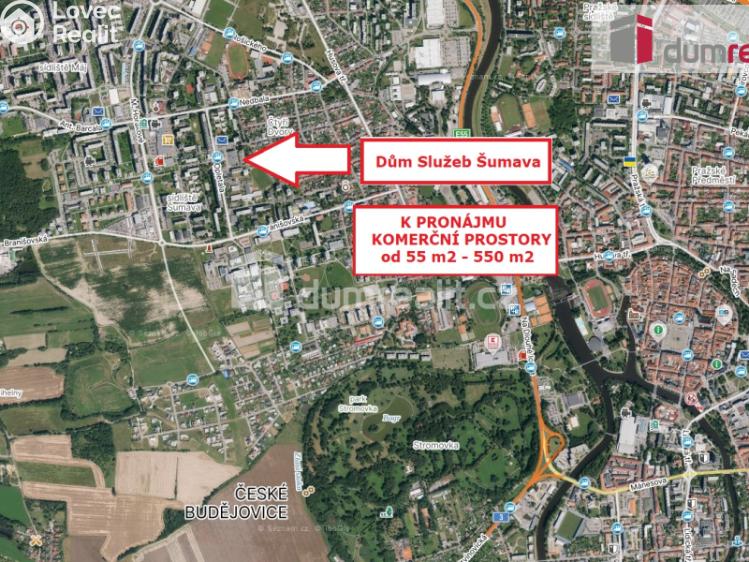 Pronájem obchodního prostoru České Budějovice, J. Opletala 926 č. 3