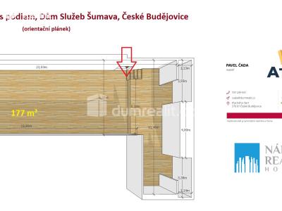 Pronájem obchodního prostoru České Budějovice, J. Opletala 926 č. 40