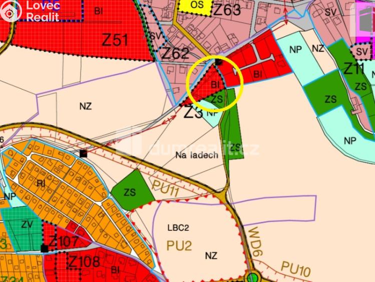 Prodej stavebního pozemku Zdiby, Chaberská 0 č. 5