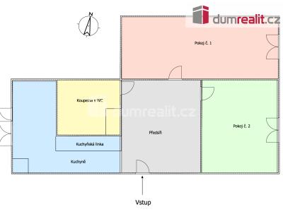 Pronájem bytu 2+1 Karlovy Vary, Janáčkova 719 č. 31