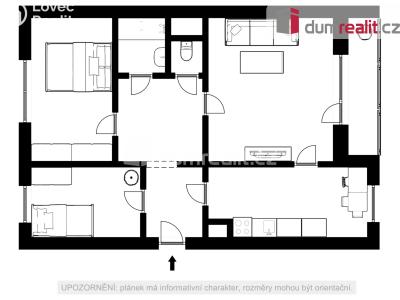 Prodej bytu 3+1 Chlumec, Alejní 271 č. 23