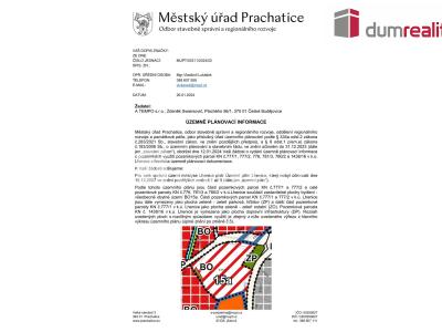 Prodej stavebního pozemku Lhenice, Netolická č. 9