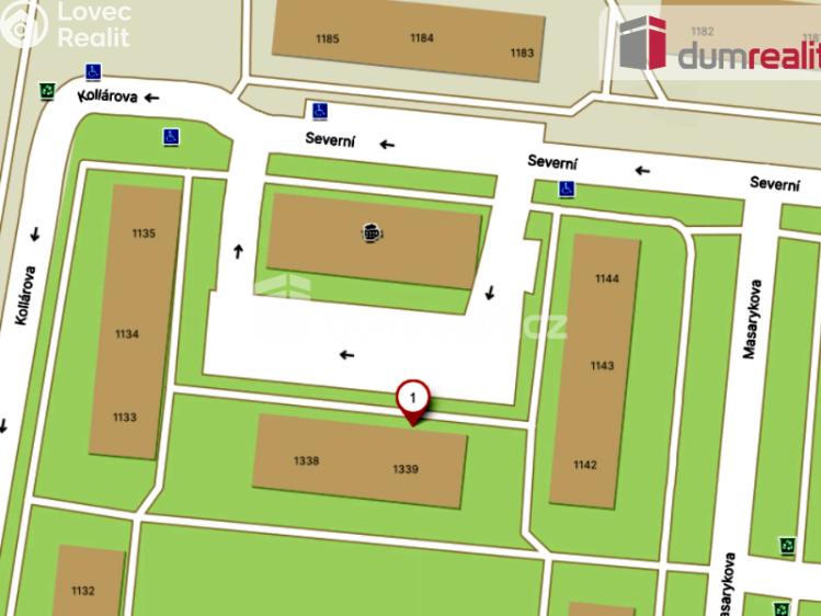 Pronájem bytu 2+1 Ostrov, Severní 1339 č. 4