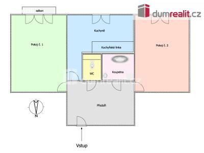 Pronájem bytu 2+1 Ostrov, Severní 1339 č. 28