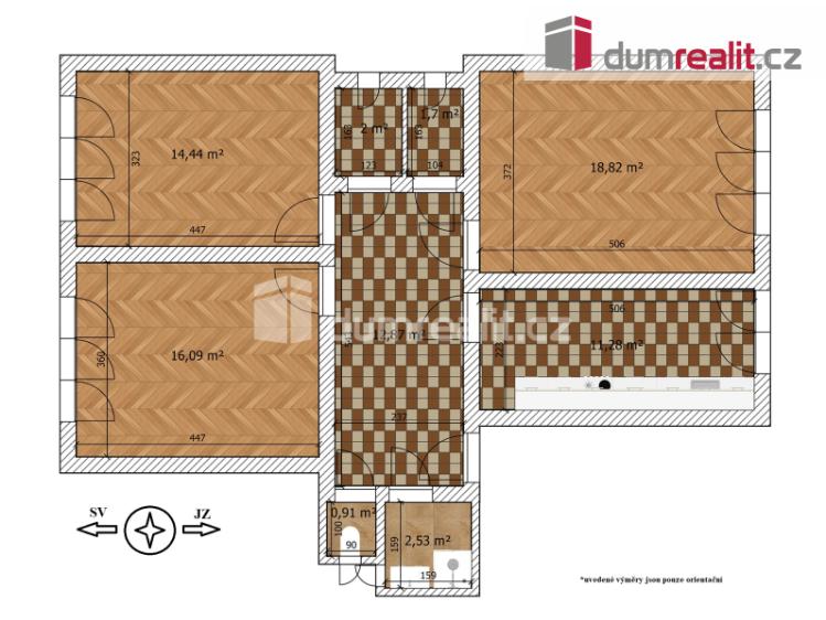 Prodej bytu 3+1 Praha, U svobodárny 1070 č. 25