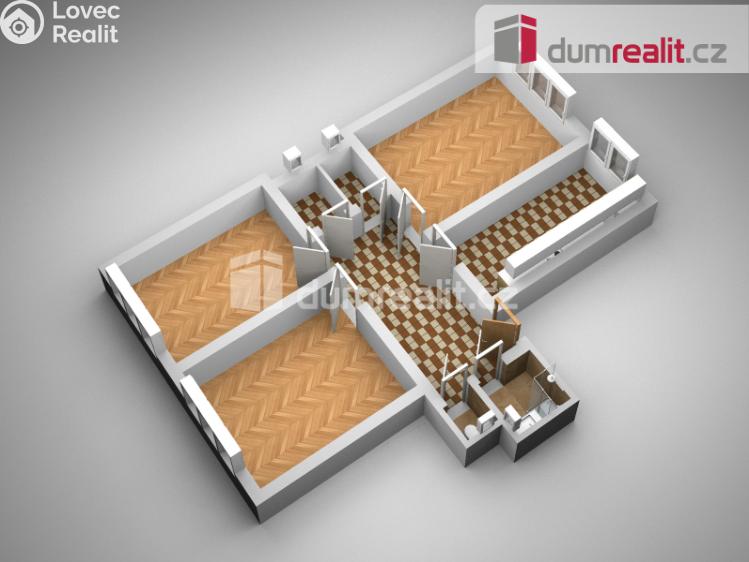 Prodej bytu 3+1 Praha, U svobodárny 1070 č. 37
