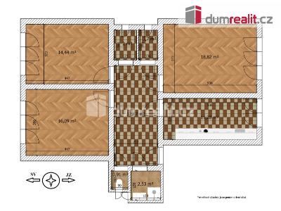 Prodej bytu 3+1 Praha, U svobodárny 1070 č. 25