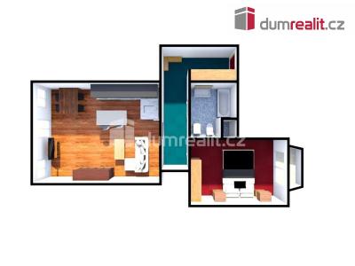 Pronájem bytu 2+KK Praha, Holandská 365 č. 6