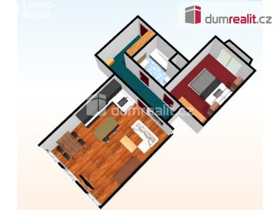 Pronájem bytu 2+KK Praha, Holandská 365 č. 5