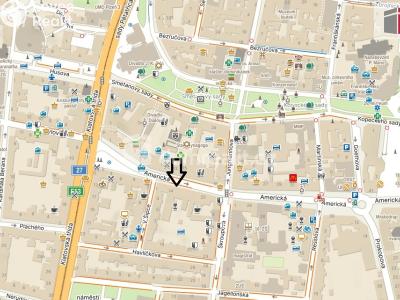 Pronájem obchodního prostoru Plzeň, Americká 16 č. 18