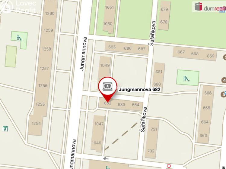 Pronájem bytu 2+1 Ostrov, Jungmannova 682 č. 4