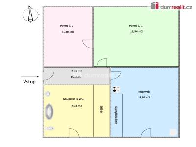 Prodej bytu 2+1 Karlovy Vary, Kolmá 771 č. 23
