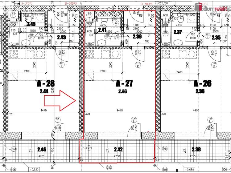 Pronájem bytu 1+KK Praha, Sicherova 1601 č. 14