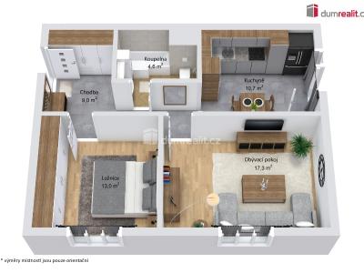 Prodej bytu 2+1 Ostrov, Hlavní třída 1001 č. 3