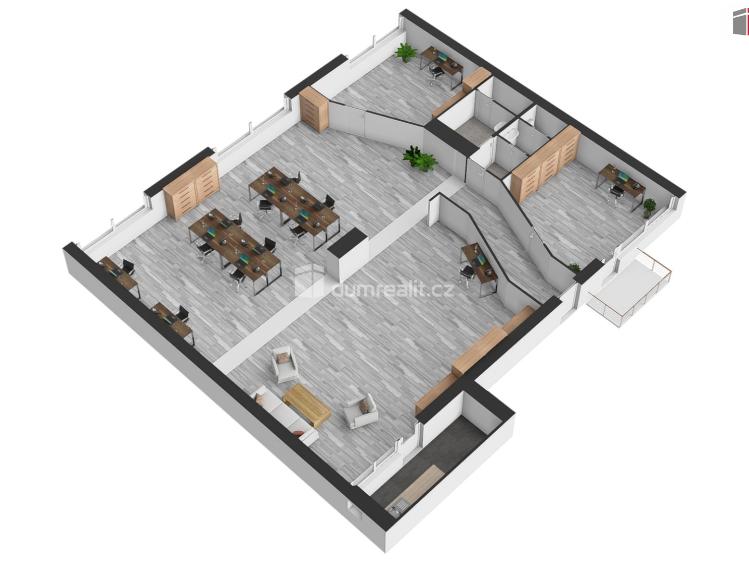 Pronájem kanceláře Hodonín, nám. 17. listopadu 3870 č. 2