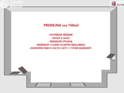 Pronájem obchodního prostoru Hodonín, Dolní Valy 1094 č. 3