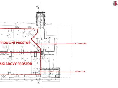 Pronájem obchodního prostoru Hodonín, Dolní Valy 1094 č. 5