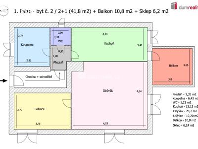 Pronájem bytu 2+1 Karlovy Vary, Lesní 255 č. 30
