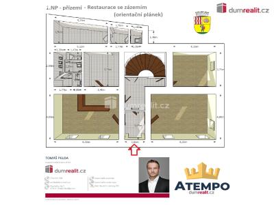 Prodej ubytovacího zařízení Hluboká nad Vltavou, nám. Čsl. armády 33 č. 38