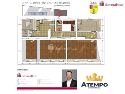 Prodej ubytovacího zařízení Hluboká nad Vltavou, nám. Čsl. armády 33 č. 40