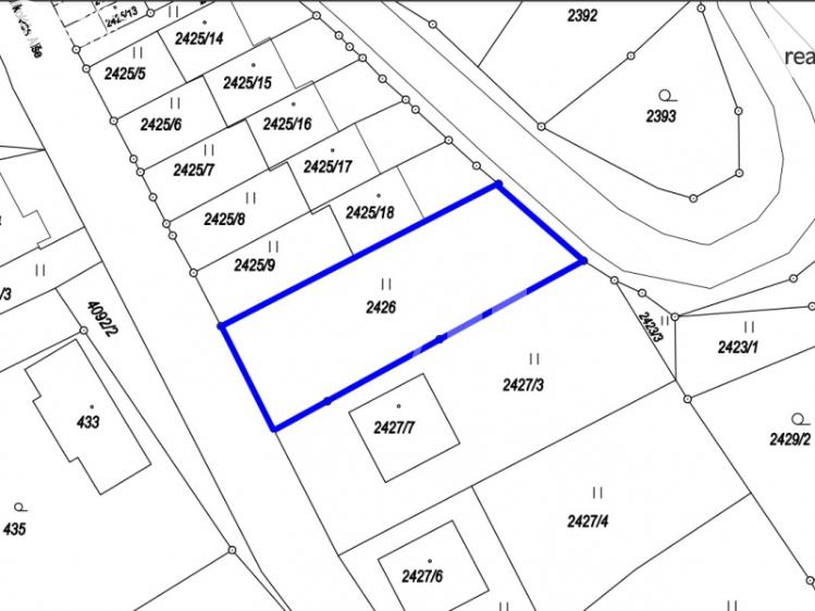 Prodej stavebního pozemku Semily, Družstevní 90 č. 2
