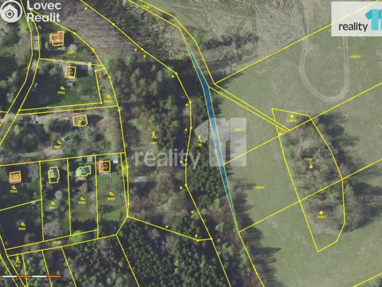 Prodej pozemku Ondřejov, Hlavní 34 č. 1