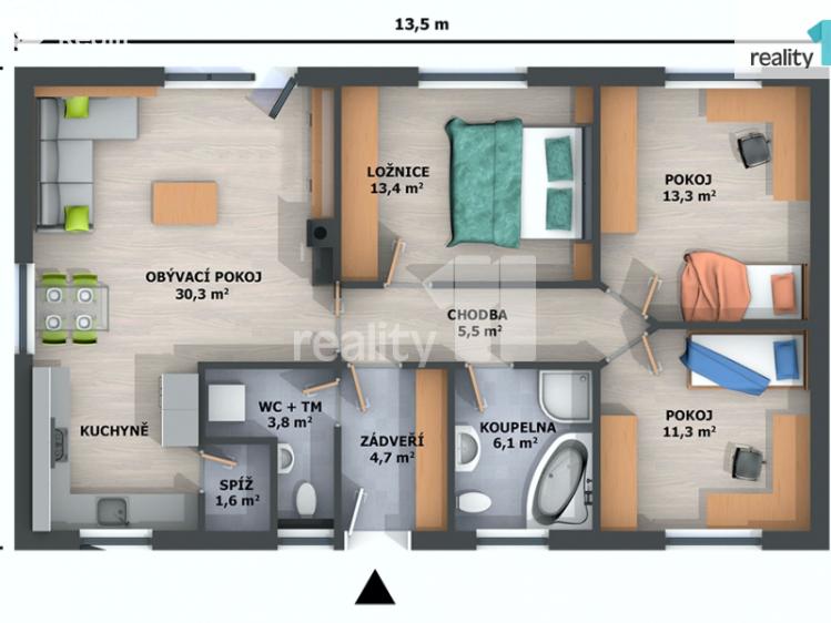 Prodej rodinného domu Opatovice nad Labem, Pardubická 25 č. 4