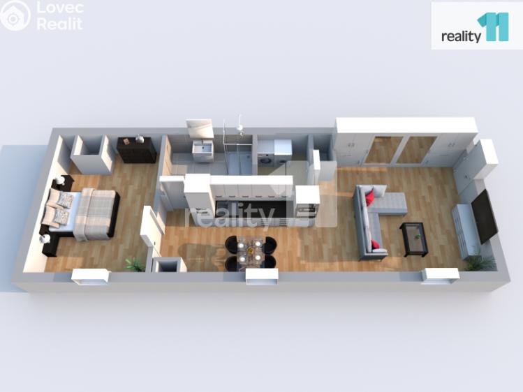 Pronájem bytu 2+KK Praha, Řeporyjská 1/2 č. 3