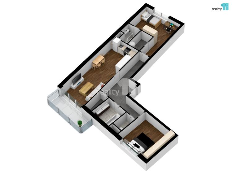 Pronájem bytu 3+KK Praha, V Holešovičkách 2518/36 č. 16